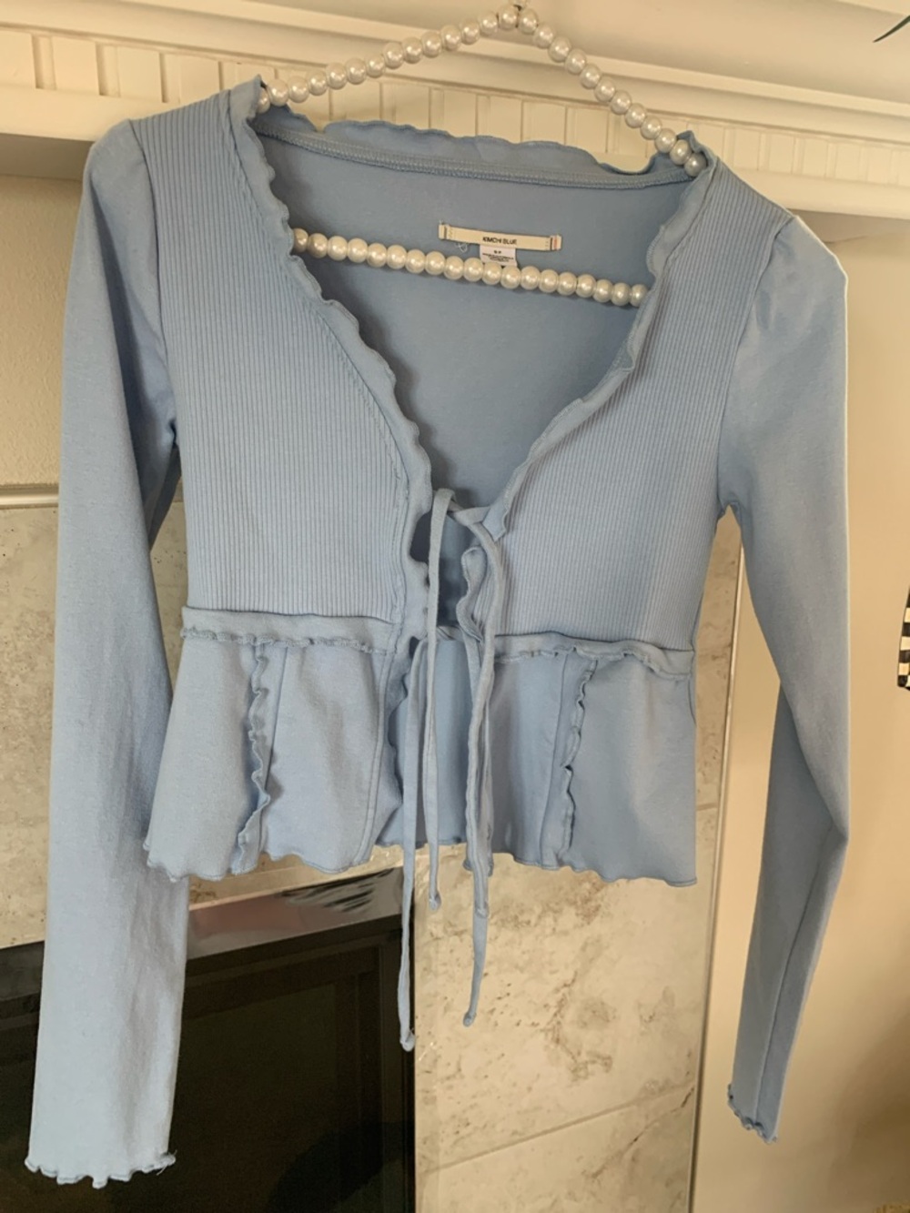 Urban Outfitters Kimchi Blue Melissa Tie-Front Top Size S/P